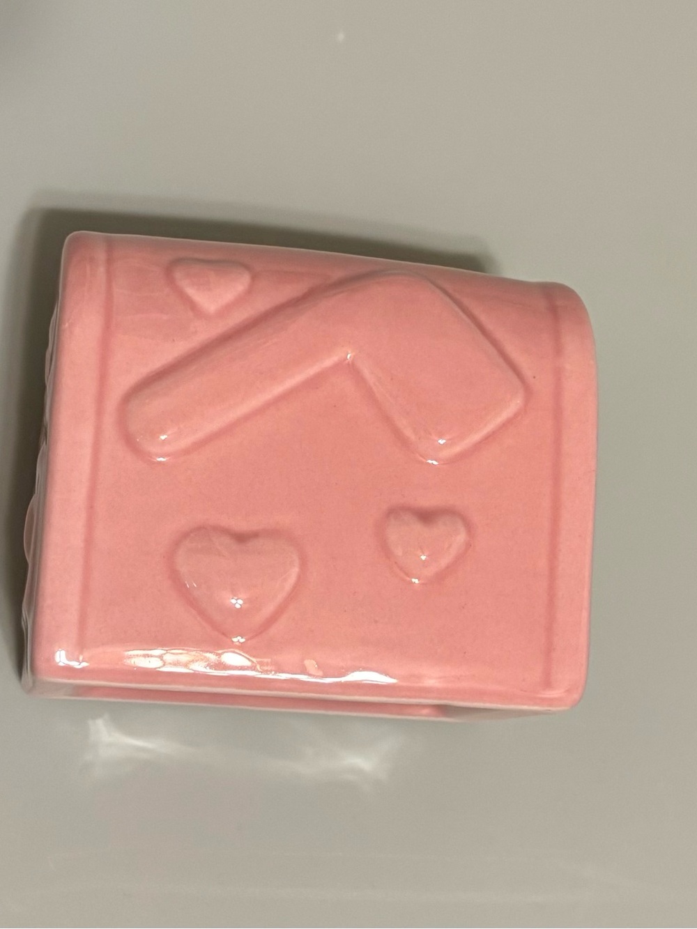 Pink Ceramic Heart Decoration